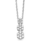 Diamond Blossom 1/4 Ct. T.w. Diamond Cluster Pendant Necklace