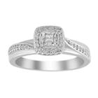 Womens 1/5 Ct. T.w. Diamond White Promise Ring