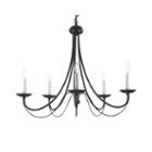 5-light Contemporary Wrought Iron Chandelier