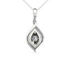 Love In Motion Womens 1/4 Ct. T.w. Genuine White Diamond Pendant