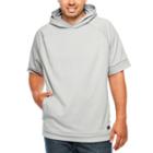Msx By Michael Strahan Short Sleeve Knit Hoodie-big And Tall