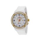 Seapro Driver Mens White Dial White Silicone Strap Watch