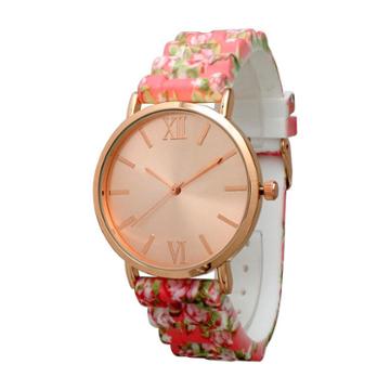 Olivia Pratt Womens Pink Strap Watch-513976coral