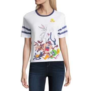 Hybrid Tees Looney Tunes Varsity Tee - Juniors
