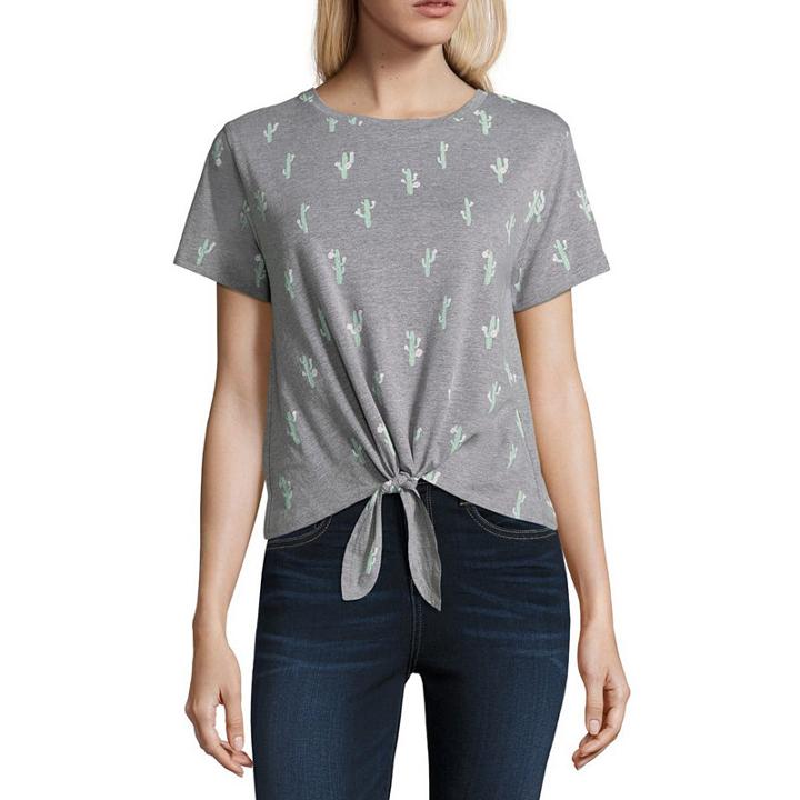 Cactus Tie Front Tee - Juniors