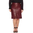 Worthington Faux-leather Pencil Skirt - Plus