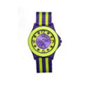 Crayo Womens Carnival Purple & Yellow Nylon-strap Watch With Date Cracr0702