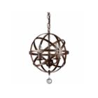 Warehouse Of Tiffany Riza 3-light Antique Bronze 12-inch Crystal Chandelier