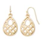 Liz Claiborne Gold-tone Teardrop Earrings