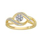 Diamond Blossom 1/5 Ct. T.w. Diamond 10k Yellow Gold Cluster Ring