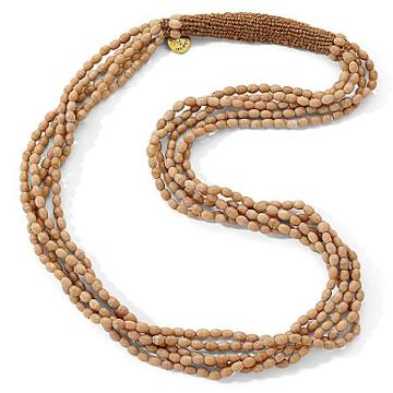 MNG by Mango Khaki Bead Necklace