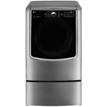 Lg Energy Star 9.0 Cu. Ft. Ultra Large Wi-fi Enabled High-efficiency Gas Steamdryer With Steamsanitary Turbosteam - Dlgx9001v