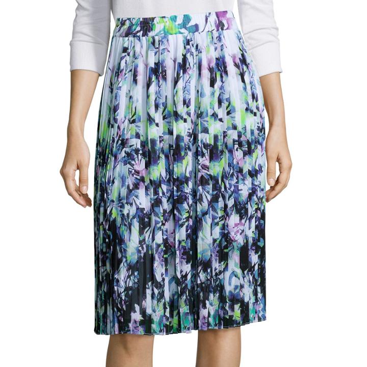 Liz Claibornepleated Floral Skirt - Tall