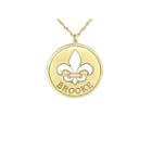 Womens 24k Gold Over Silver Pendant Necklace