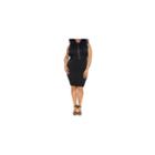 Fashion To Figure Candice Ruffle And Mesh Panel Bodycon Dress-plus