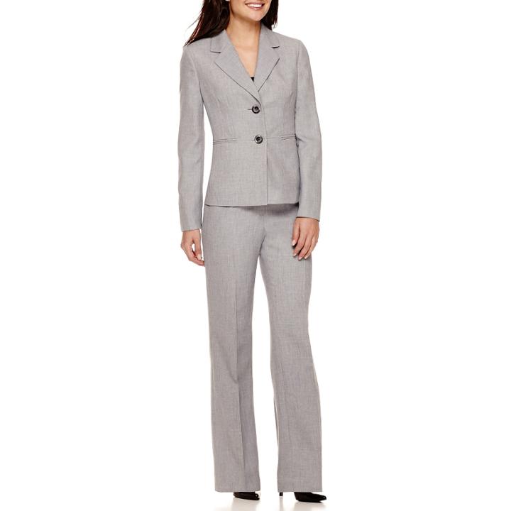 Le Suit Mini Herringbone Jacket And Pants Suit Set