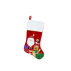 20.5 Red And White Santa Claus And Reindeer With Glitter Presents Christmas Stocking