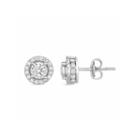 Trumiracle True Miracle 1 Ct. T.w. Round White Diamond 10k Gold Stud Earrings