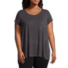 St. John's Bayshort Sleeve Cross Back Tee - Plus