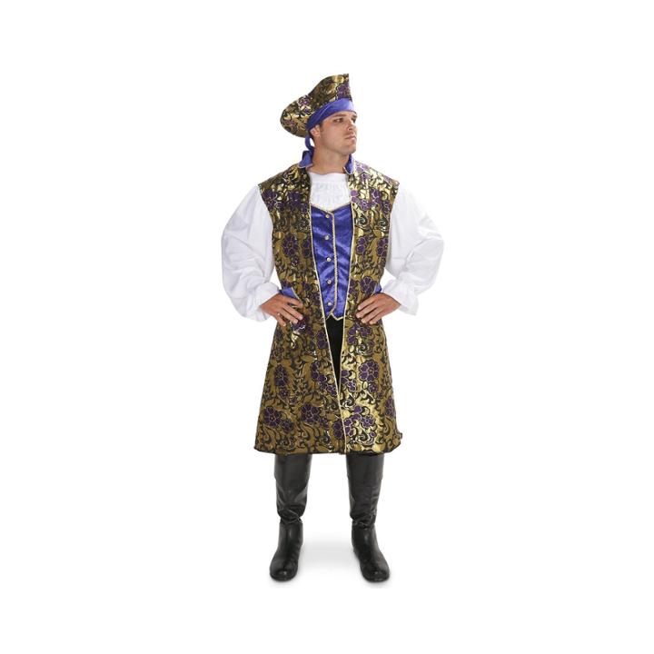 Royal Brocade Pirate Tunic Vest Set Adult Costume