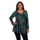24/7 Comfort Apparel Luna Tunic Top - Plus