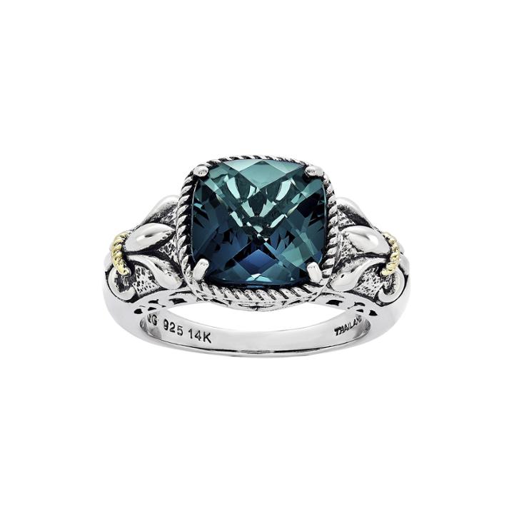 Shey Couture Genuine London Blue Topaz Sterling Silver Ring