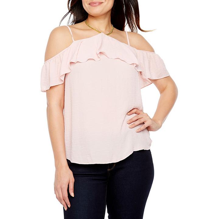 Bold Elements Cold Shoulder Halter Top