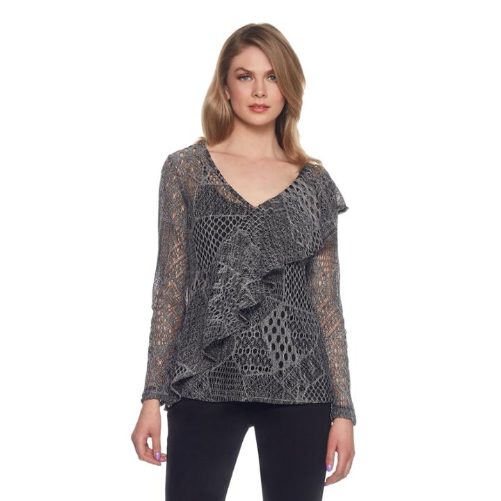 Skyes The Limit Venezia Ruffle Patchwork Lace Top- Plus