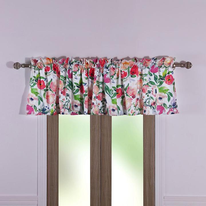Barefoot Bungalow Blossom Rod-pocket Scallop Valance