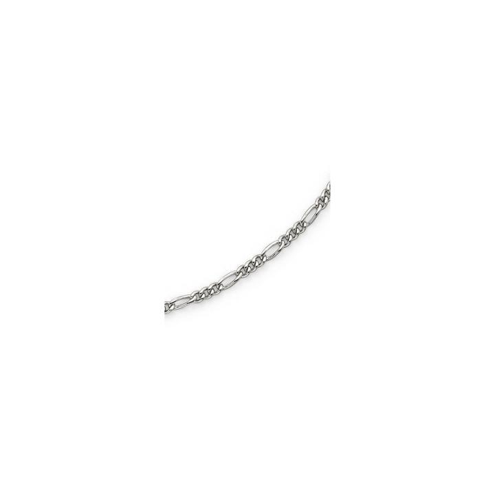 Men's 24 Figaro Chain Necklace In Stainless Steel