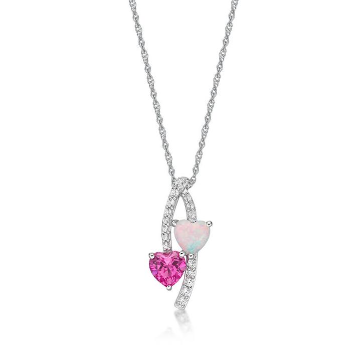 Womens Lab Created Pendant Necklace