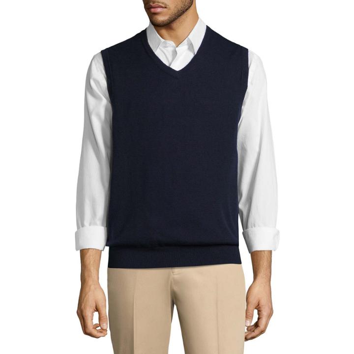 Claiborne V Neck Sweater Vest