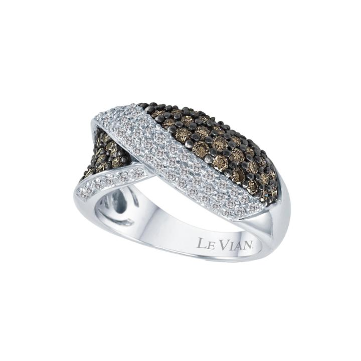 Limited Quantities Grand Sample Sale By Le Vian 1 1/3 Ct. T.w. Chocolate Diamonds & Vanilla Diamonds 14k Vanilla Gold Le Vian Chocolatier Ring