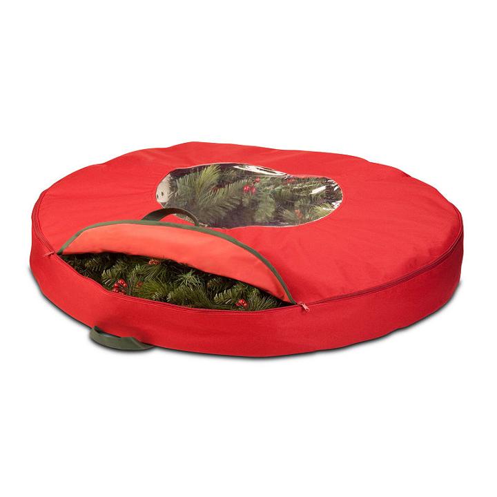 Honey-can-do 36 Canvas Holiday Wreath Storage Bag
