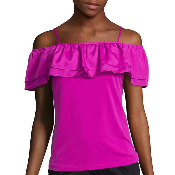 Worthington Off-the-shoulder Ruffle Tank Top - Tall