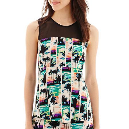 Nicole By Nicole Miller Mesh-inset Tank Top