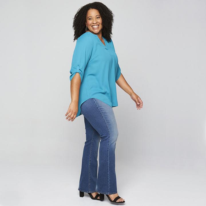 Boutique + Slim Fit Bootcut Jeans
