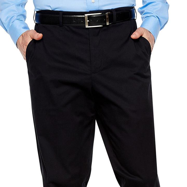 Magnaclick Classic Fit Flat Front Pants