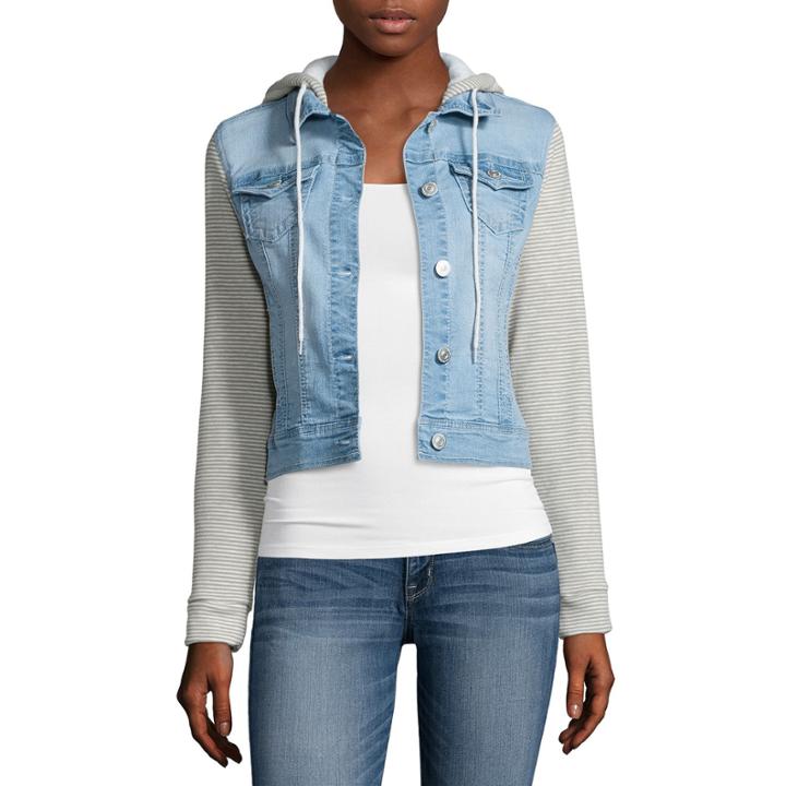 Wallflower Striped-sleeve Jacket