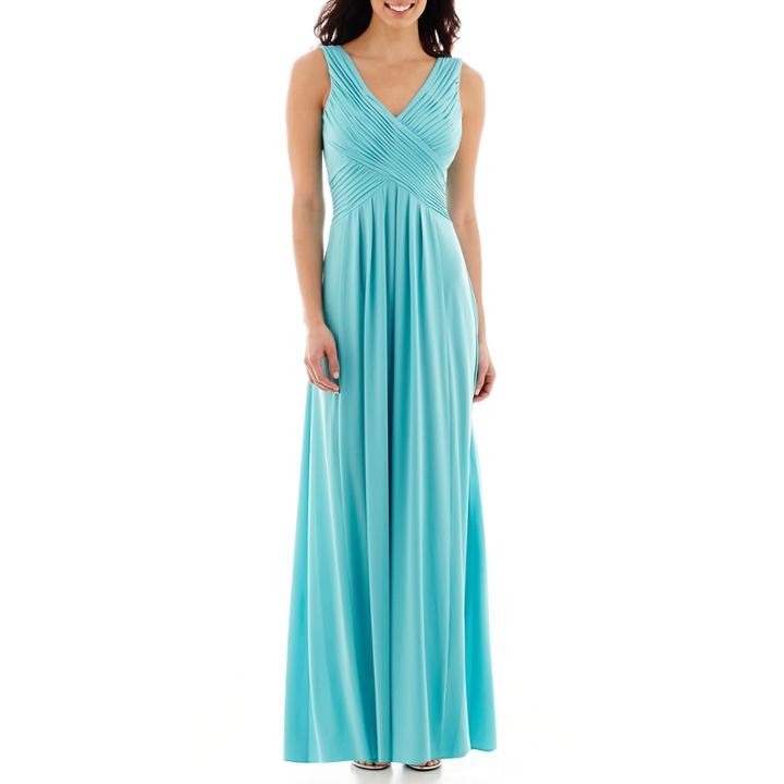 Melrose Sleeveless Formal V-neck Gown