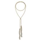 Bold Elements&trade; Gold-tone Long Tassel Necklace