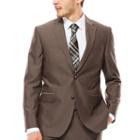 Jf J. Ferrar End On End Taupe Slim-fit Jacket