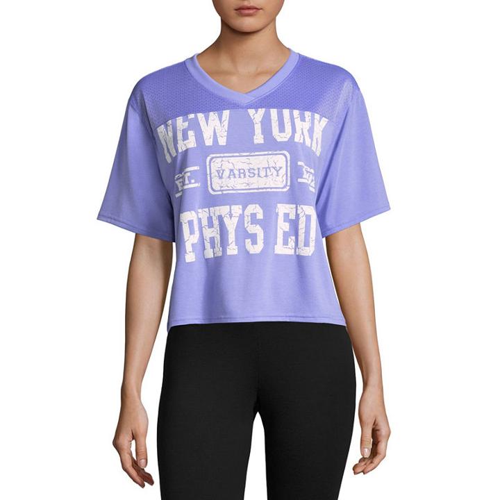 Flirtitude Cropped Football Top - Juniors