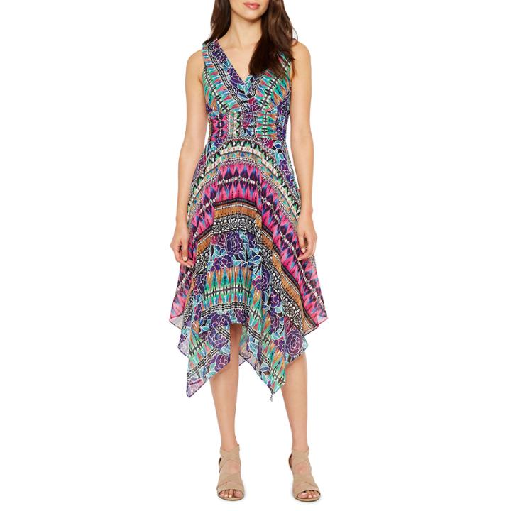 Rabbit Rabbit Rabbit Design Sleevelessmid Dress