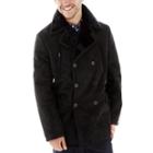 Excelled Faux-shearling Pea Coat