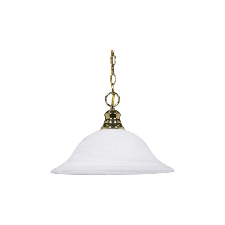 Filament Design 1-light Polished Brass Pendant Hanging Dome