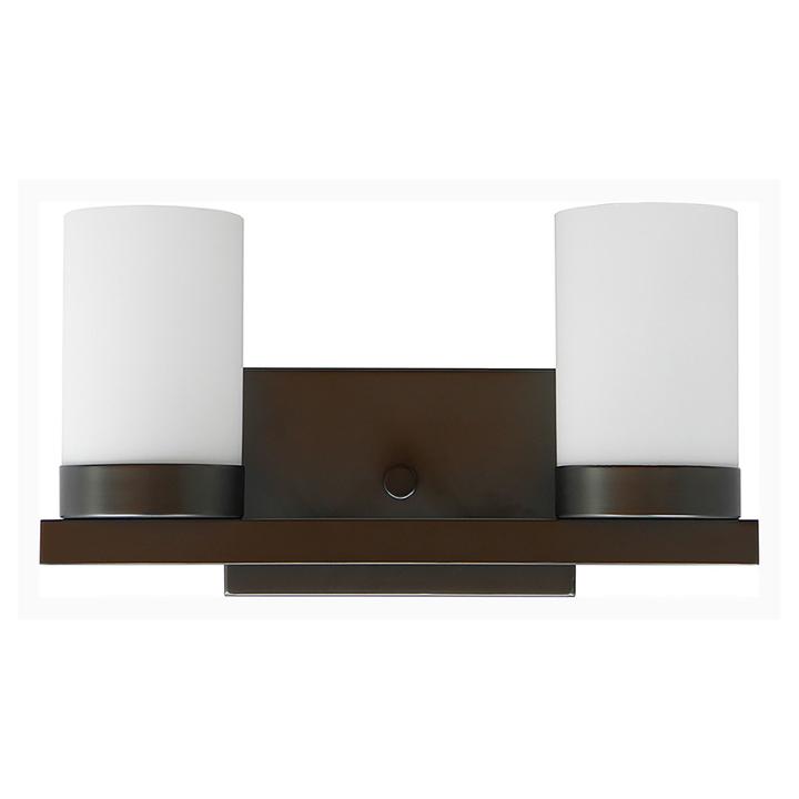 Harvey 2-light Silver Bath Vanity