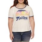 Malibu Graphic T-shirt- Juniors Plus