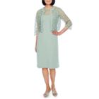 Maya Brooke 3/4 Sleeve Jacket Fitted Gown
