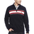 U.s. Polo Assn. Long-sleeve Striped Quarter-zip Sweater